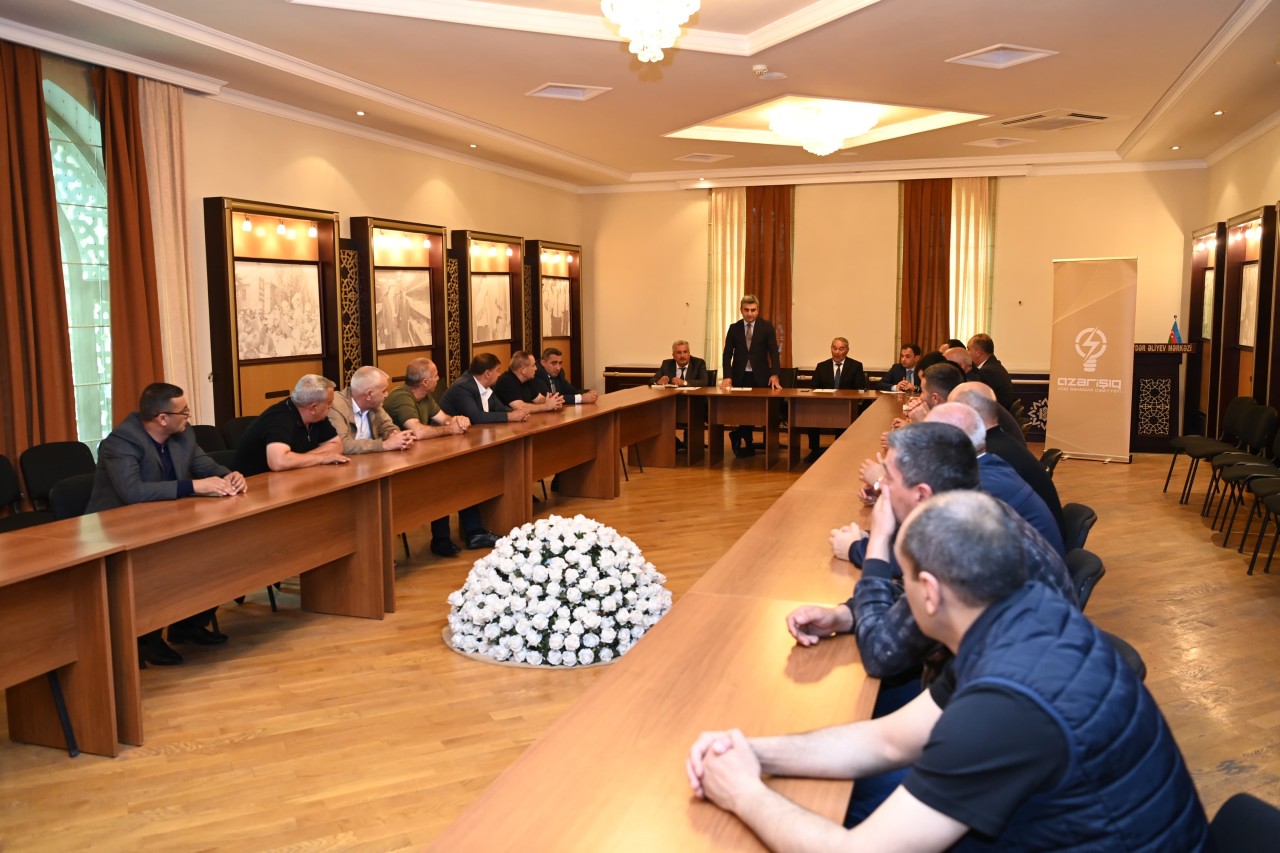 “Azərişıq” ASC-nin nümayəndələri İsmayıllıda görüş keçirdilər - FOTOLAR