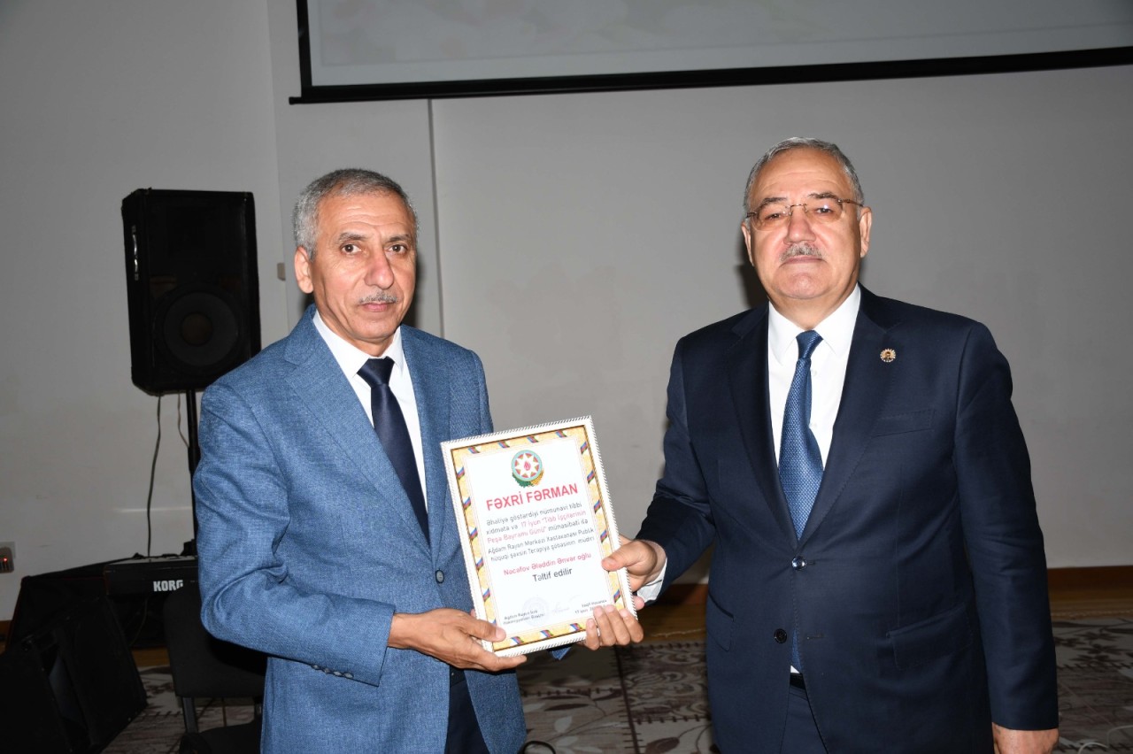 Ağdamda tibb işçilərinin peşə bayramı qeyd olunub - FOTOLAR