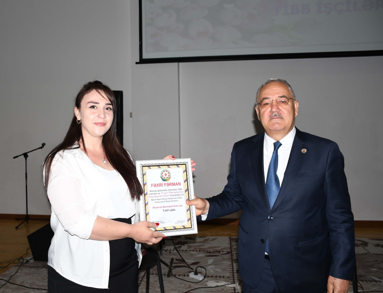 Ağdamda tibb işçilərinin peşə bayramı qeyd olunub - FOTOLAR