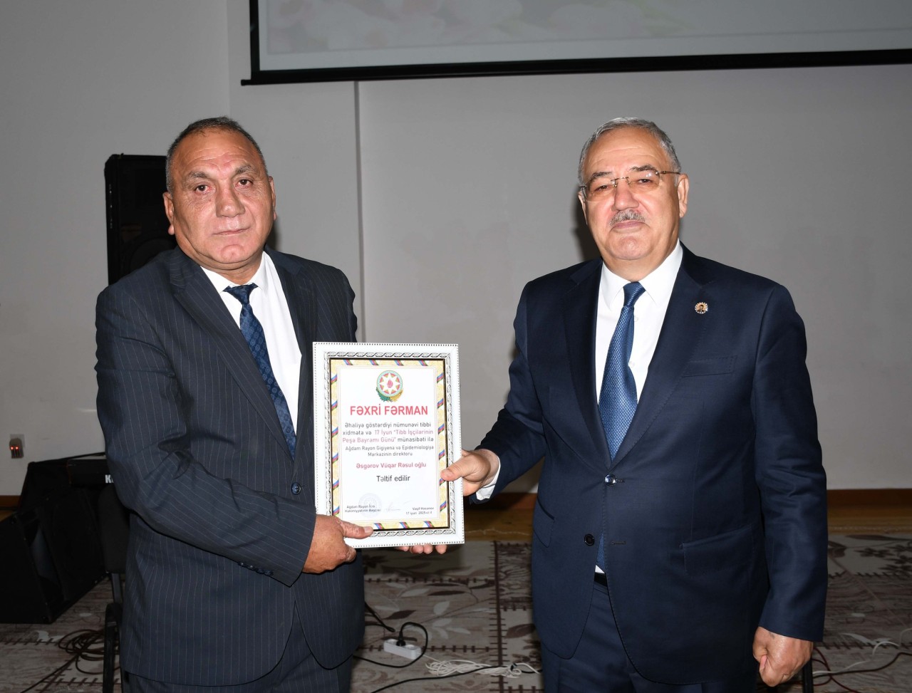 Ağdamda tibb işçilərinin peşə bayramı qeyd olunub - FOTOLAR