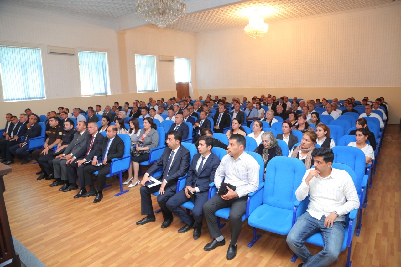 Goranboyda taxıl biçini ilə bağlı regional müşavirə keçirilib - FOTOLAR