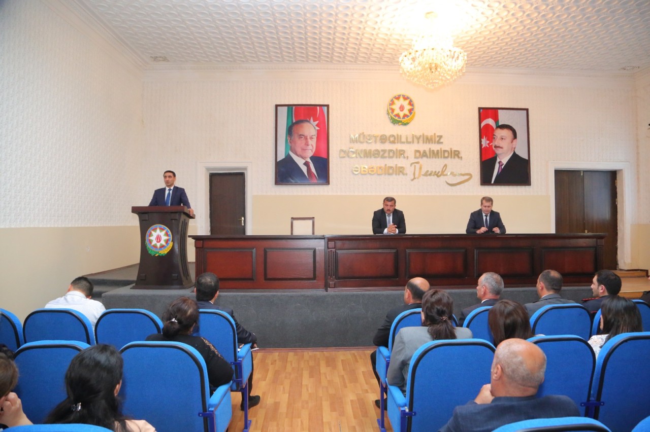 Goranboyda taxıl biçini ilə bağlı regional müşavirə keçirilib - FOTOLAR