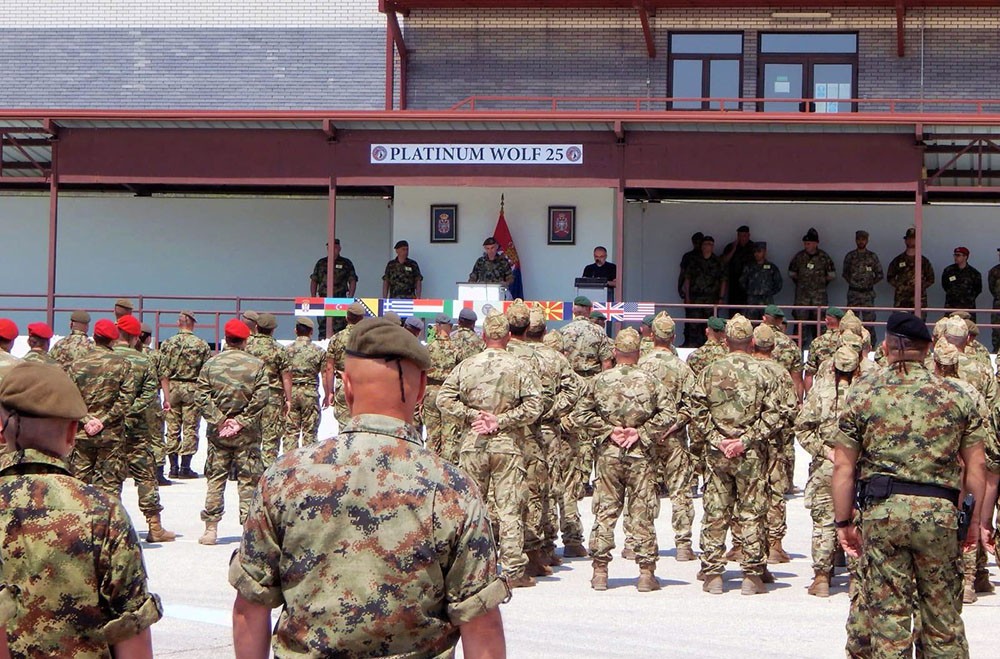 Azərbaycan hərbçiləri Serbiyada beynəlxalq təlimdə - FOTOLAR