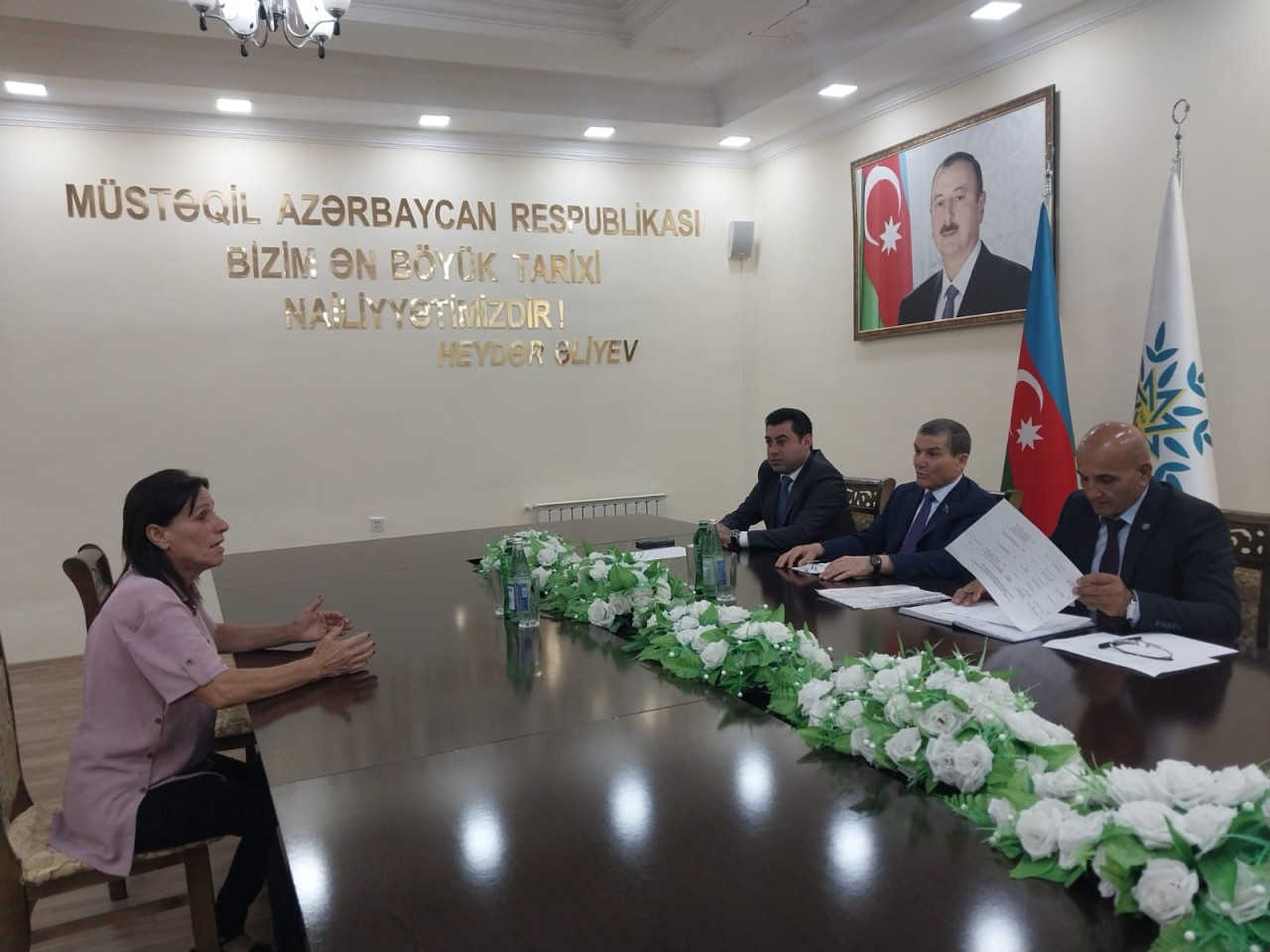 Deputat Goranboyda seçiciləri ilə növbəti görüş keçirib - FOTOLAR