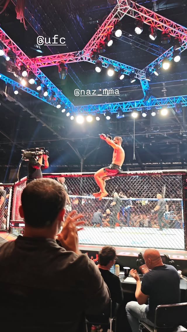 Prezidentin ailə üzvləri "UFC Fight Night"ı izləyiblər - FOTOLAR