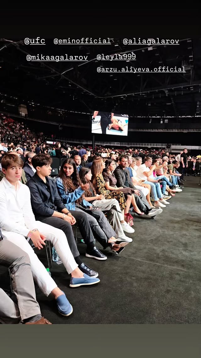 Prezidentin ailə üzvləri "UFC Fight Night"ı izləyiblər - FOTOLAR