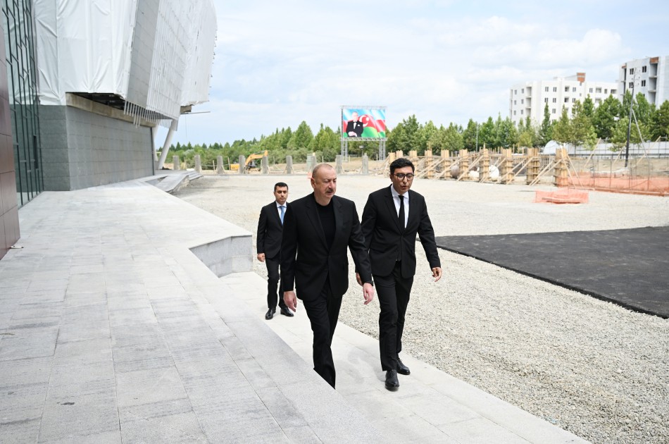 Prezident Yevlax Olimpiya İdman Kompleksində - FOTOLAR