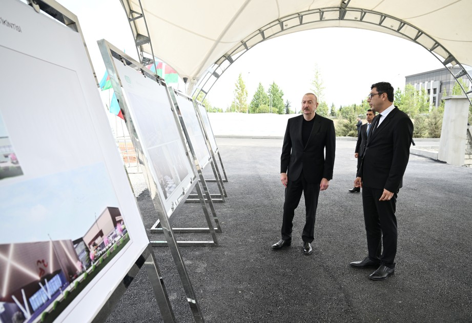 Prezident Yevlax Olimpiya İdman Kompleksində - FOTOLAR