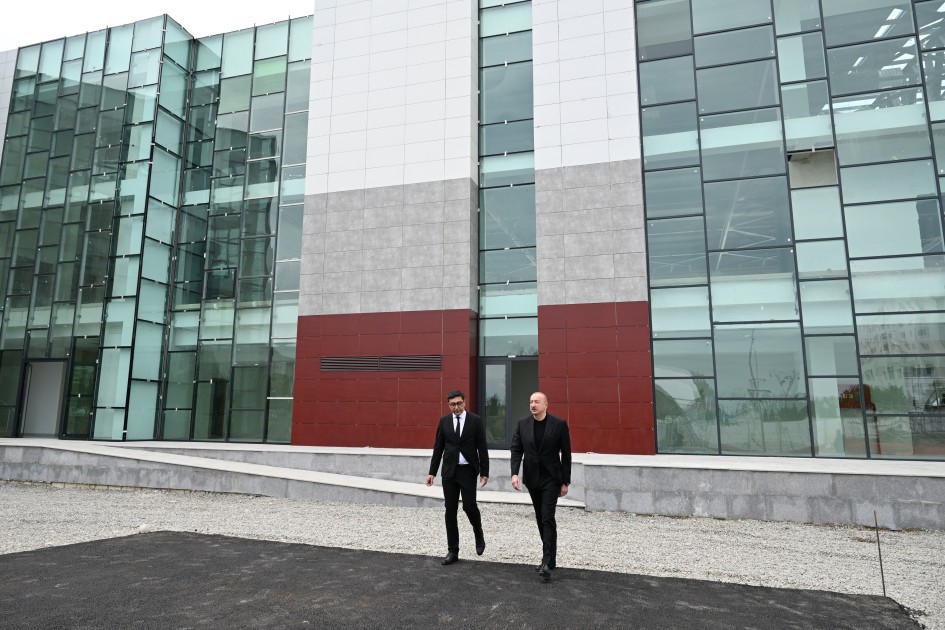 Prezident Yevlax Olimpiya İdman Kompleksində - FOTOLAR