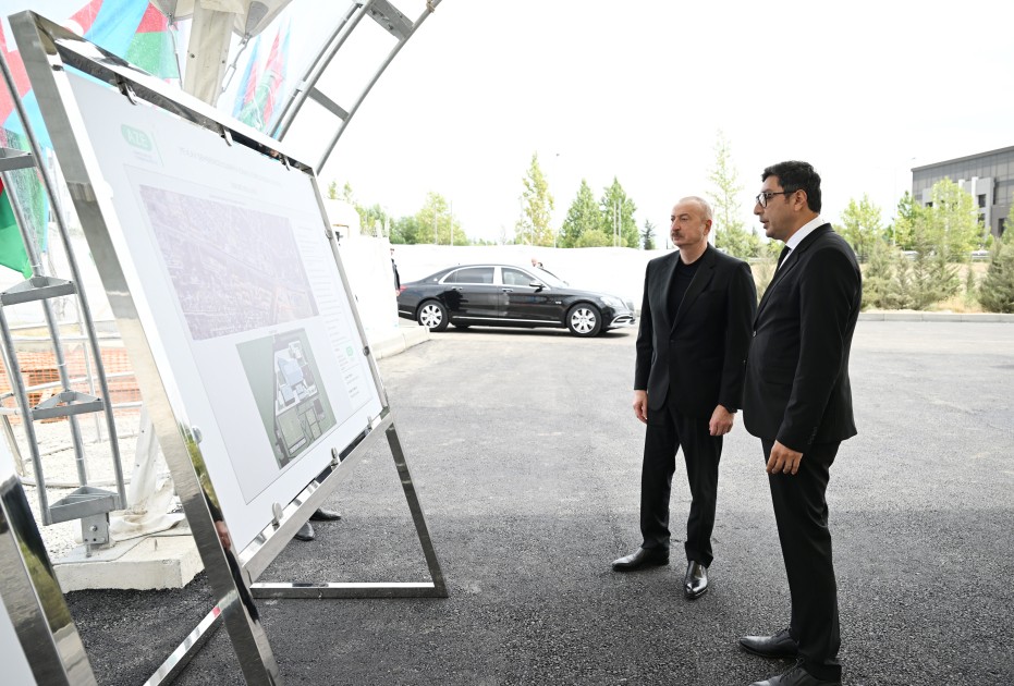 Prezident Yevlax Olimpiya İdman Kompleksində - FOTOLAR