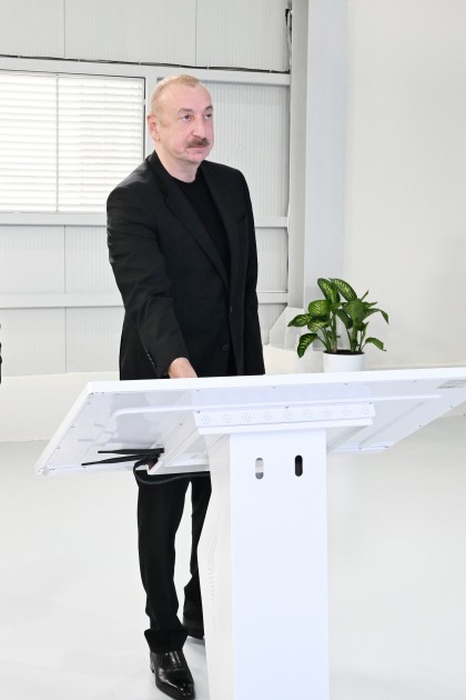 Prezident sutəmizləyici qurğunun açılışında iştirak etdi - FOTOLAR (YENİLƏNİB)