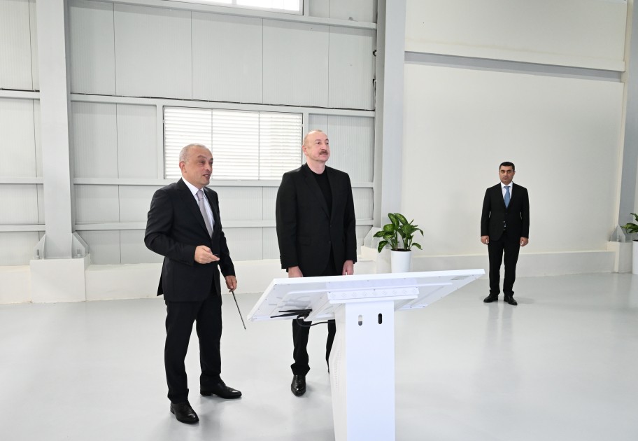 Prezident sutəmizləyici qurğunun açılışında iştirak etdi - FOTOLAR (YENİLƏNİB)