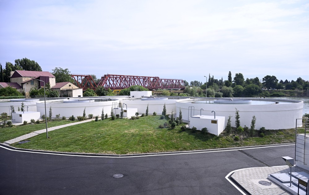 Prezident sutəmizləyici qurğunun açılışında iştirak etdi - FOTOLAR (YENİLƏNİB)