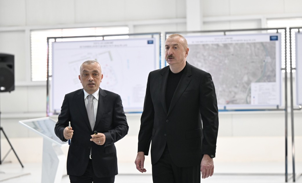 Prezident sutəmizləyici qurğunun açılışında iştirak etdi - FOTOLAR (YENİLƏNİB)