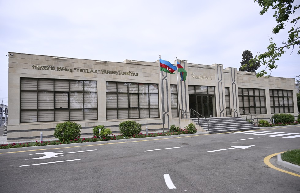 “Yevlax” qovşaq yarımstansiyasının açılışı oldu - FOTOLAR (YENİLƏNİB)