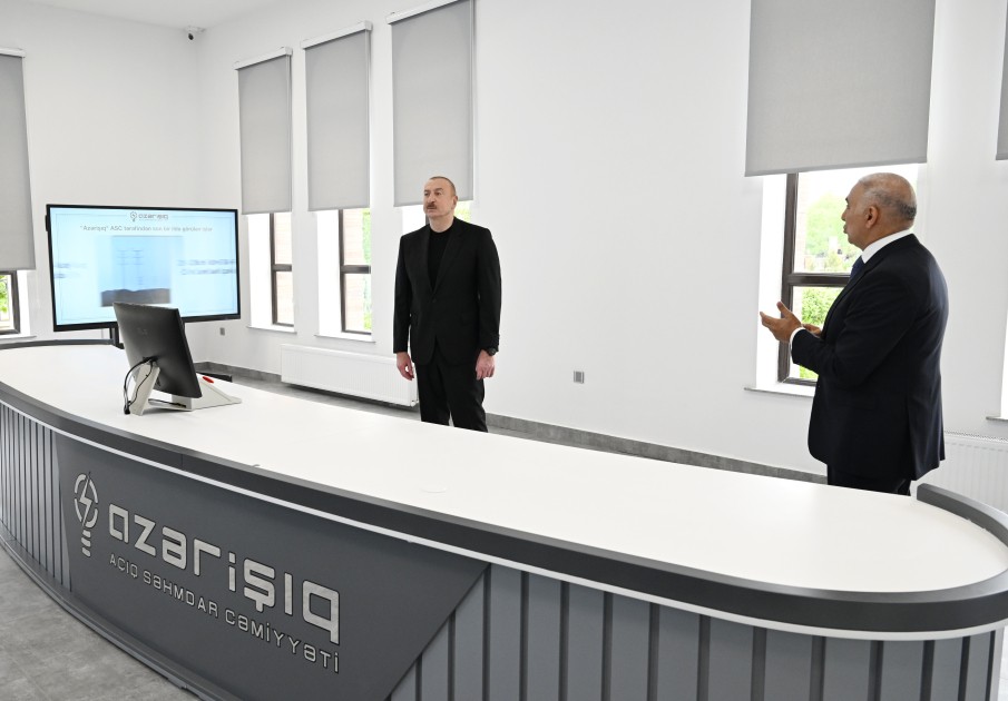 Dövlət başçısı Mərkəzi Aran Regional SCADA İdarəetmə Mərkəzinin açılışını etdi - FOTOLAR (YENİLƏNİB)