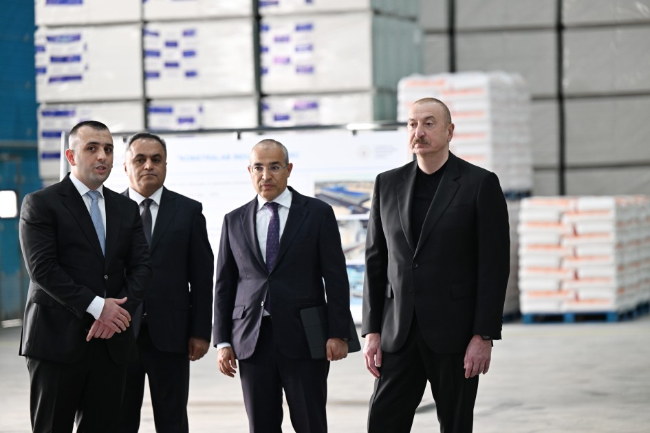 Goranboyda istehsal müəssisəsi istifadəyə verildi - FOTOLAR (YENİLƏNİB)