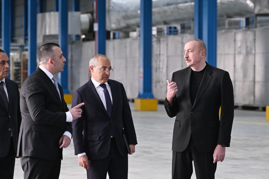 Goranboyda istehsal müəssisəsi istifadəyə verildi - FOTOLAR (YENİLƏNİB)