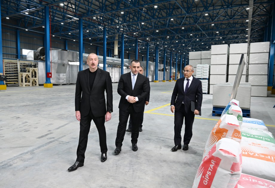Goranboyda istehsal müəssisəsi istifadəyə verildi - FOTOLAR (YENİLƏNİB)