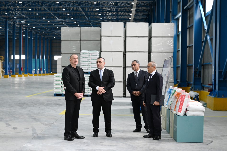 Goranboyda istehsal müəssisəsi istifadəyə verildi - FOTOLAR (YENİLƏNİB)