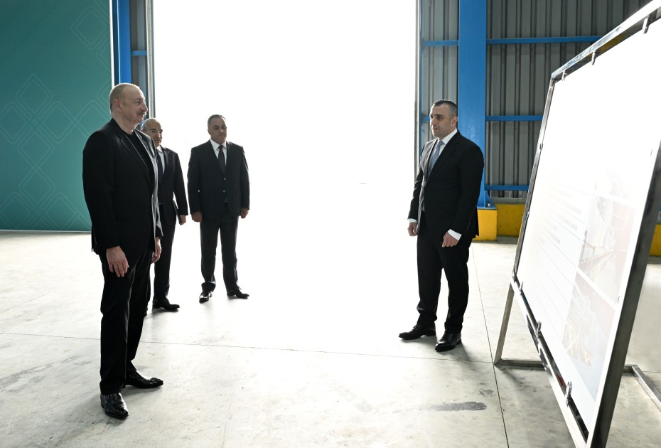 Goranboyda istehsal müəssisəsi istifadəyə verildi - FOTOLAR (YENİLƏNİB)