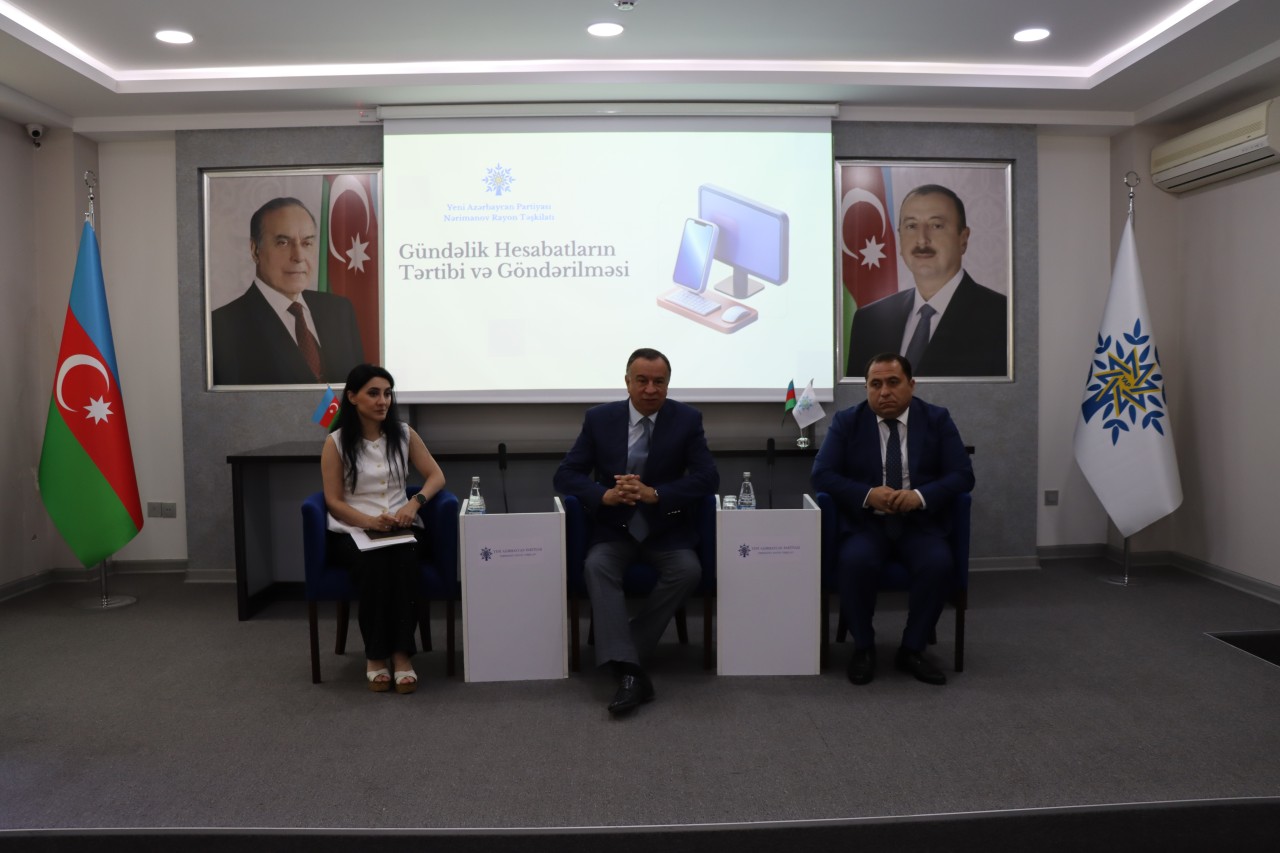 YAP Nərimanov rayon təşkilatında gənclərlə görüş keçirildi - FOTOLAR