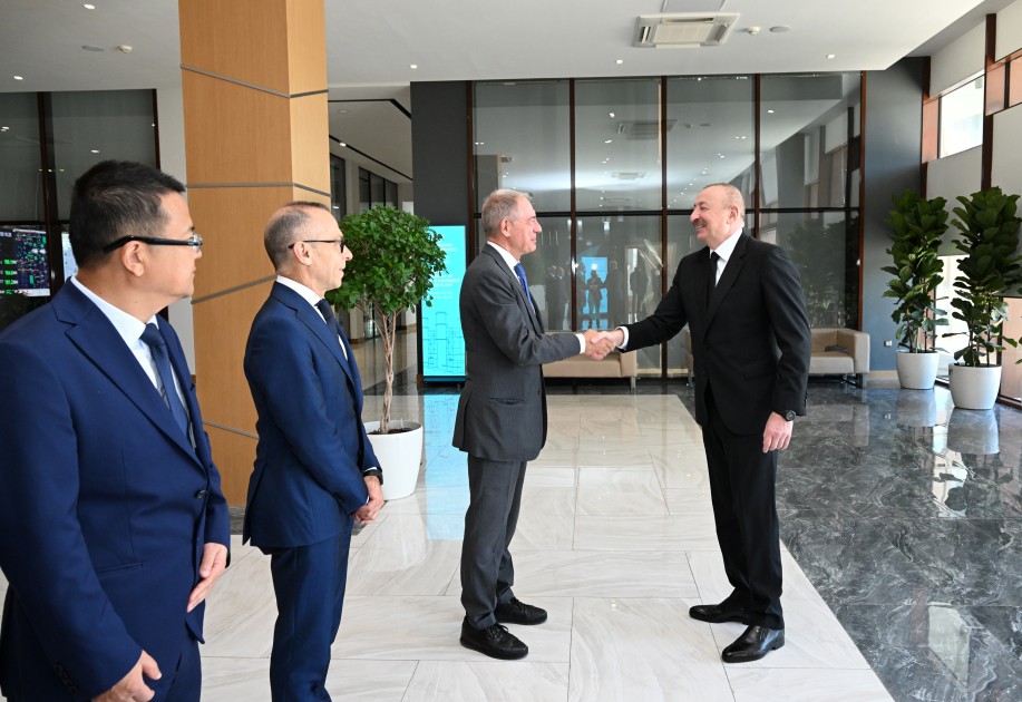 Mingəçevirdə “8 Noyabr” Elektrik Stansiyasının açılışı oldu - FOTOLAR (YENİLƏNİB)