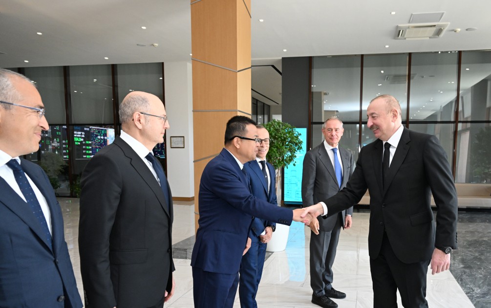 Mingəçevirdə “8 Noyabr” Elektrik Stansiyasının açılışı oldu - FOTOLAR (YENİLƏNİB)