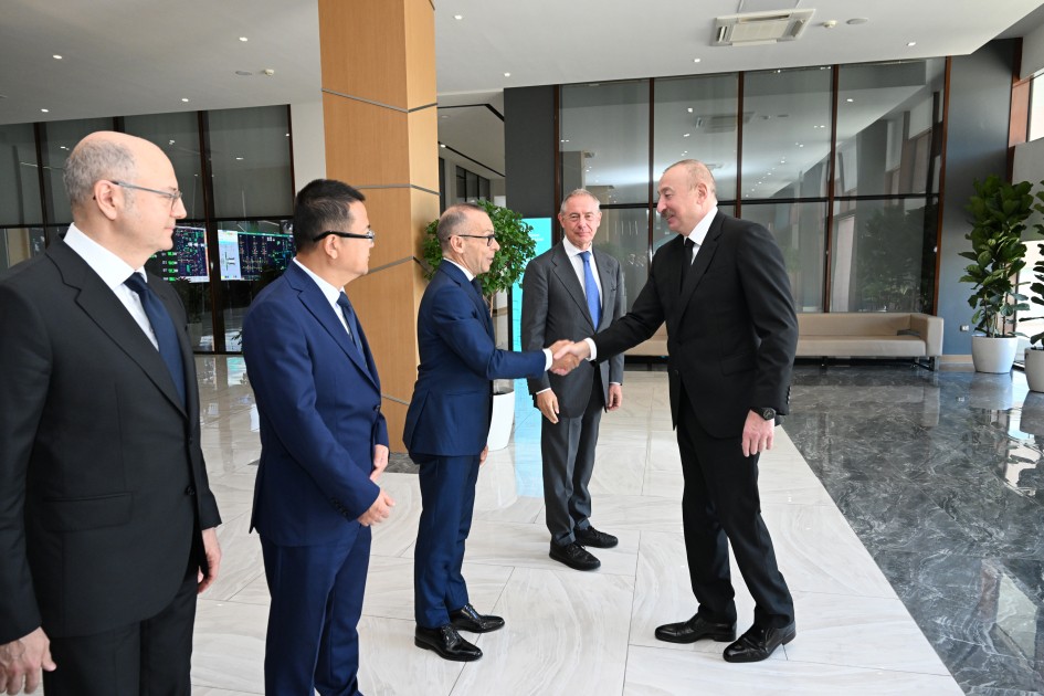 Mingəçevirdə “8 Noyabr” Elektrik Stansiyasının açılışı oldu - FOTOLAR (YENİLƏNİB)