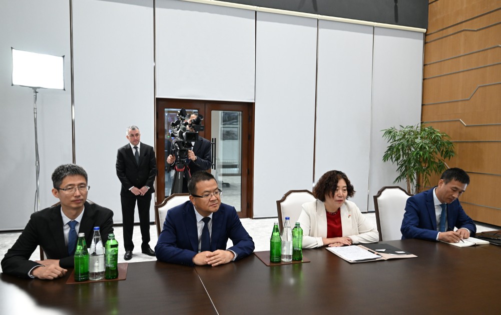 İlham Əliyev Çen Qianqla görüşdü - FOTOLAR