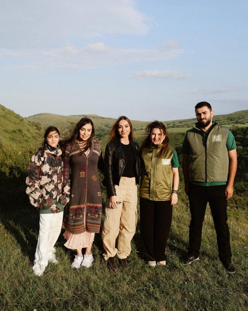 Leyla Əliyeva və Arzu Əliyeva Altıağac Milli Parkında - FOTOLAR