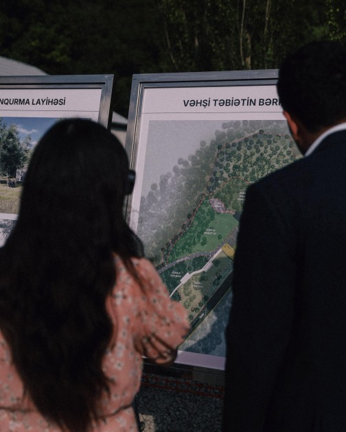 Leyla Əliyeva və Arzu Əliyeva Altıağac Milli Parkında - FOTOLAR