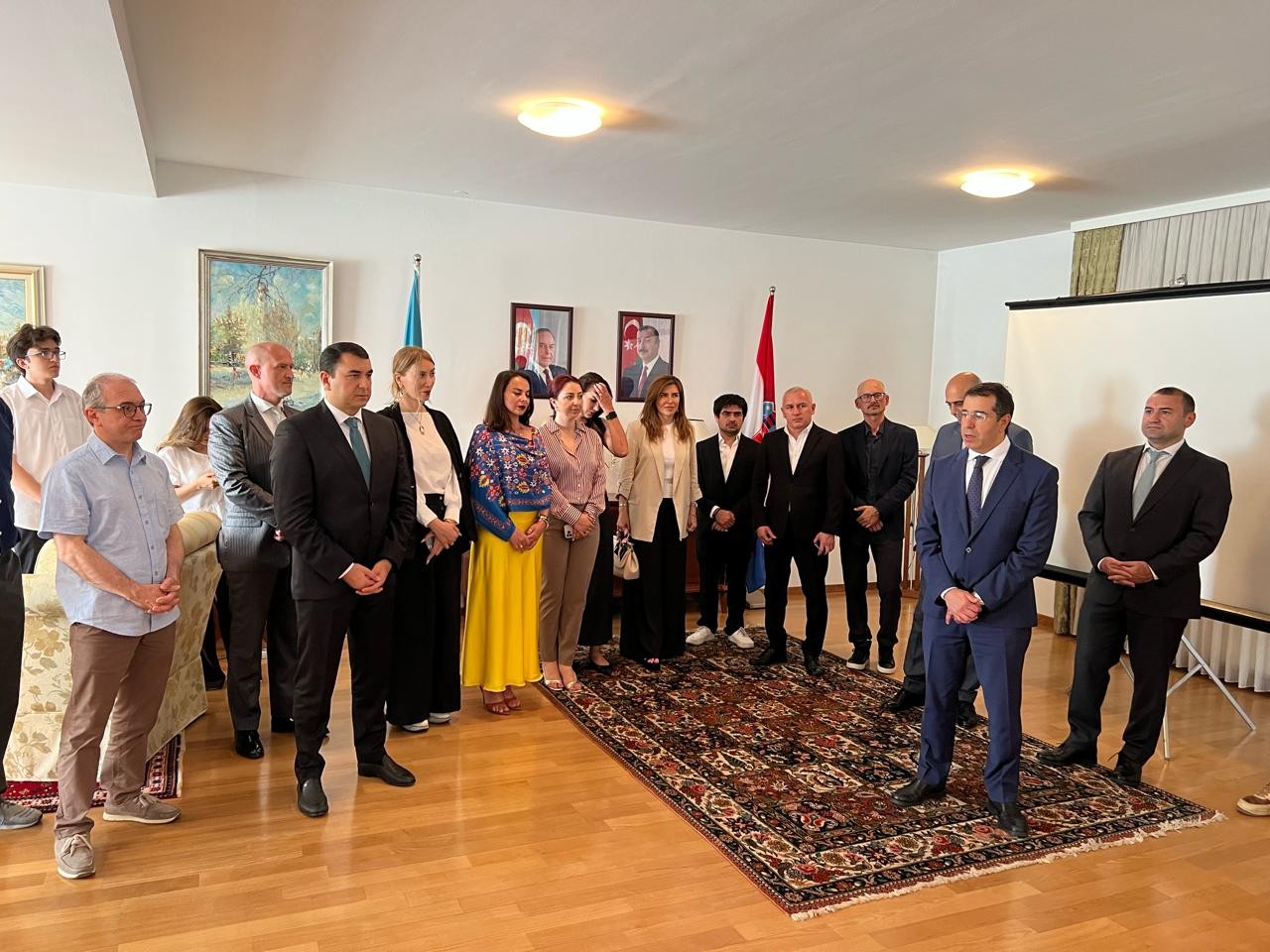 Adil Kərimli Xorvatiyadakı Səfirliyimizdə olub - FOTOLAR