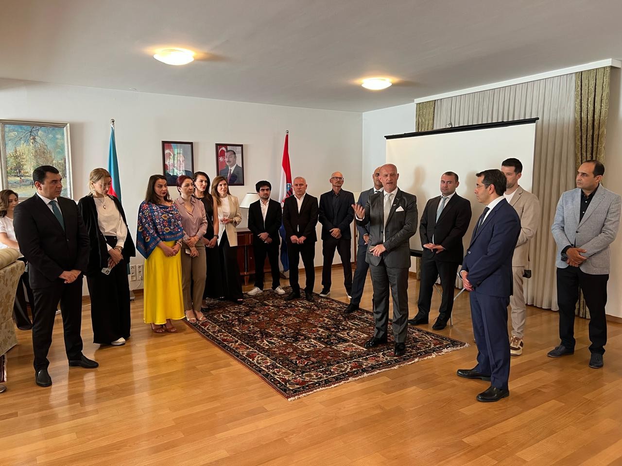 Adil Kərimli Xorvatiyadakı Səfirliyimizdə olub - FOTOLAR