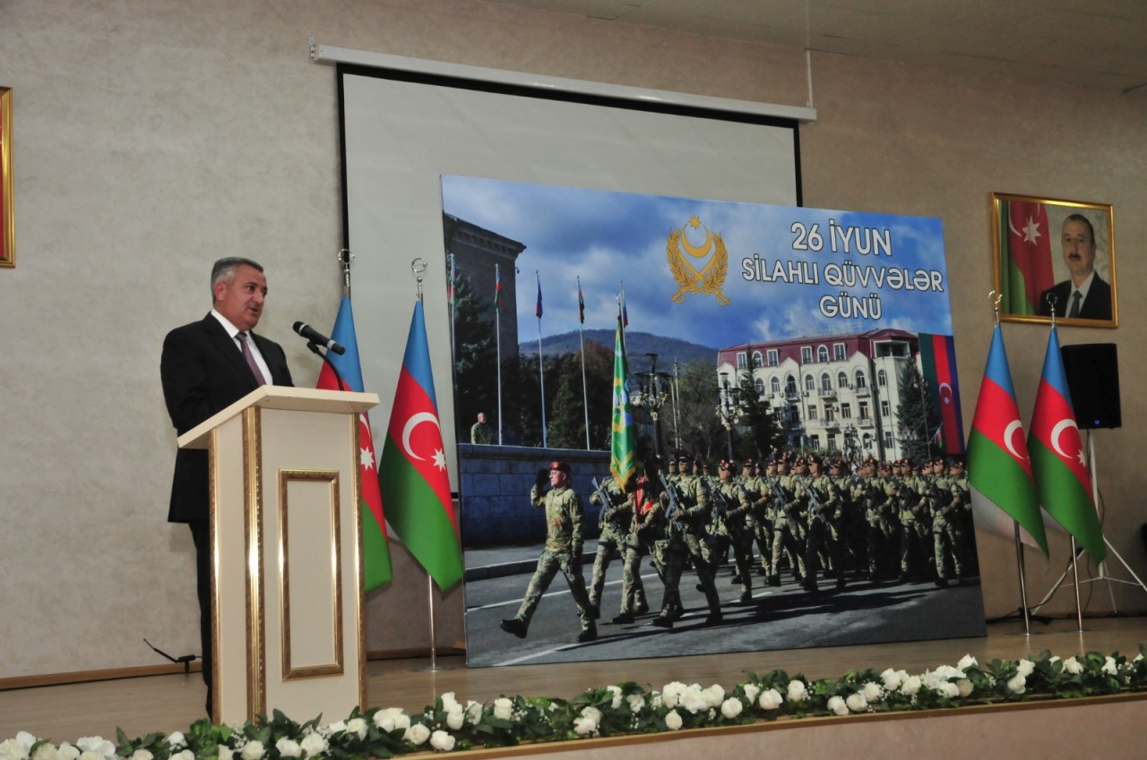 Abşeronda Silahlı Qüvvələr Gününə həsr olunmuş tədbir keçirilib - FOTOLAR