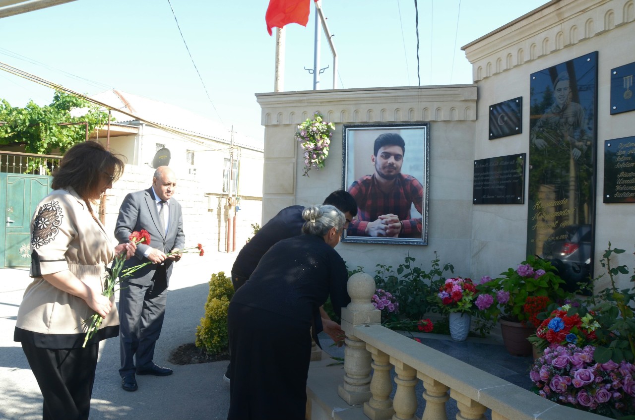 14 şəhidimizin abidə və abidə kompleksləri ziyarət olundu - FOTOLAR