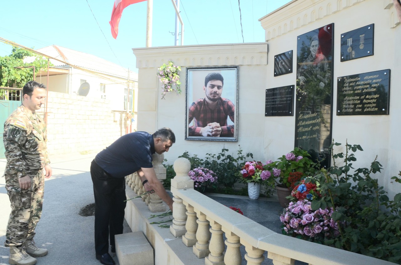 14 şəhidimizin abidə və abidə kompleksləri ziyarət olundu - FOTOLAR