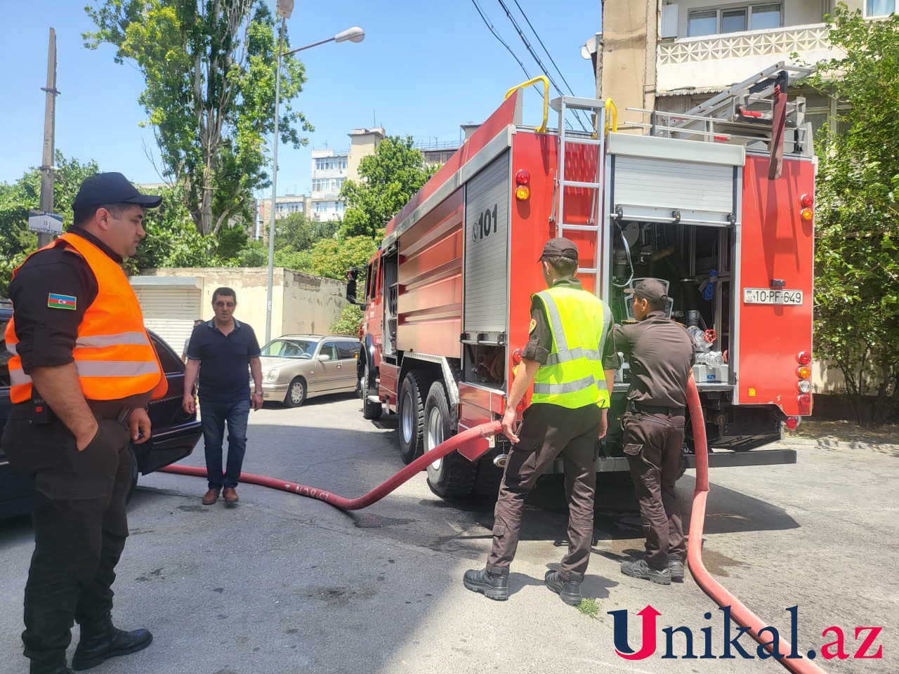 Bakıda yanğın - FOTOLAR