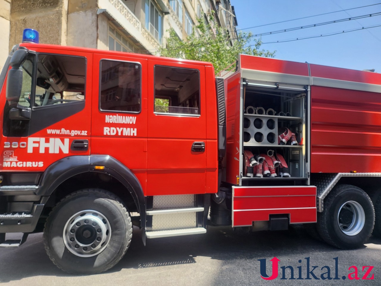 Bakıda yanğın - FOTOLAR