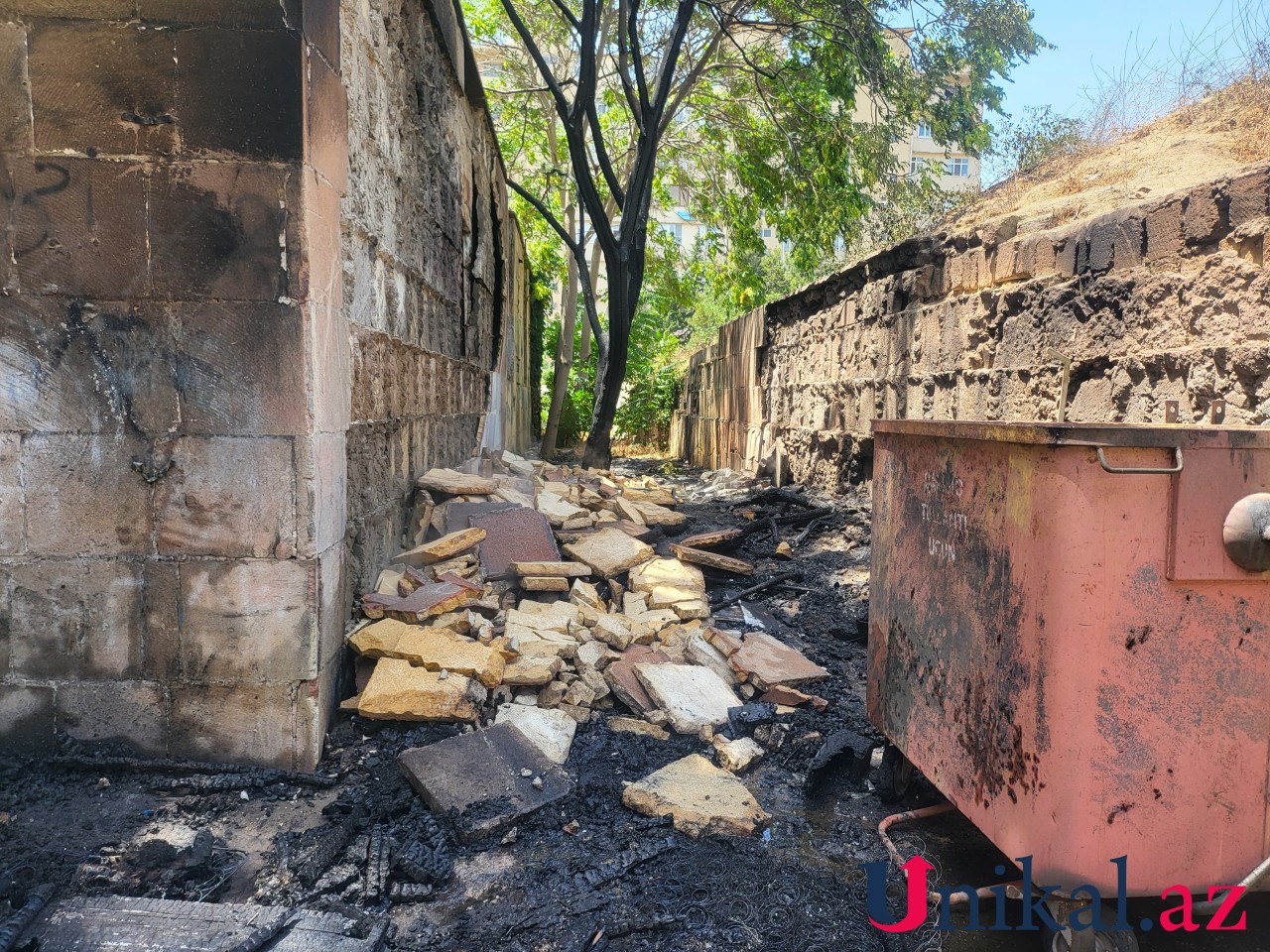 Bakıda yanğın - FOTOLAR