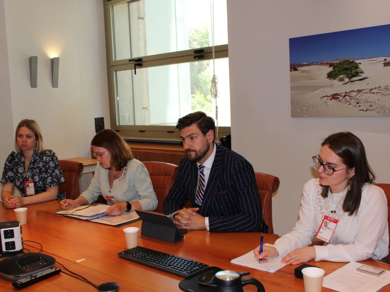 Məcnun Məmmədov estoniyali həmkarı ilə görüşdü - FOTOLAR