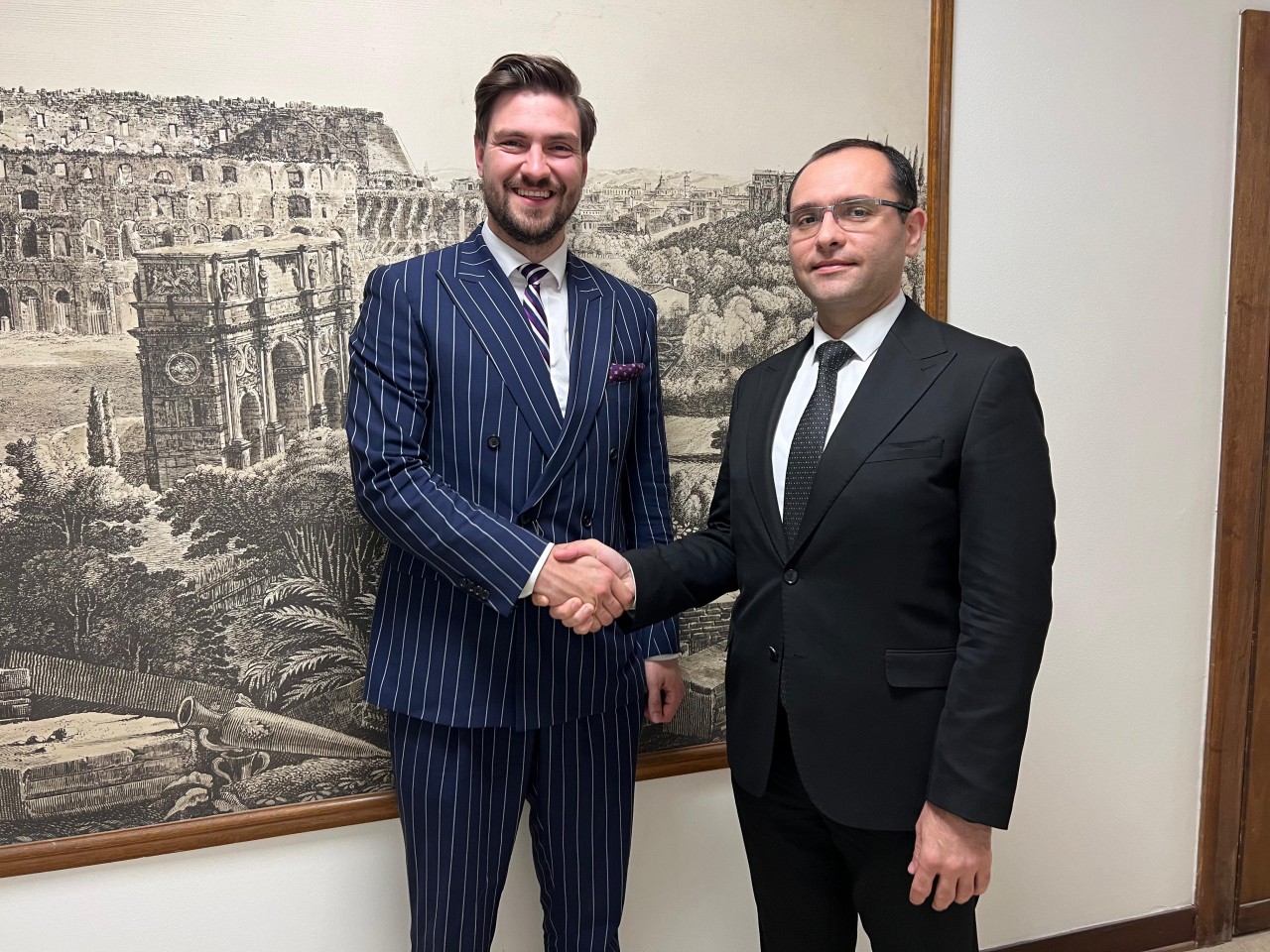 Məcnun Məmmədov estoniyali həmkarı ilə görüşdü - FOTOLAR