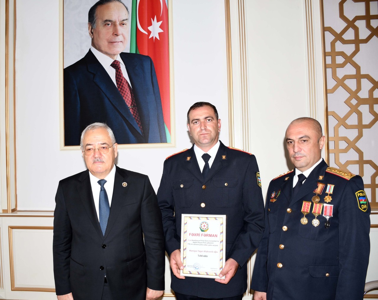 Ağdamda Polis Gününə həsr olunmuş tədbir keçirilib - FOTOLAR
