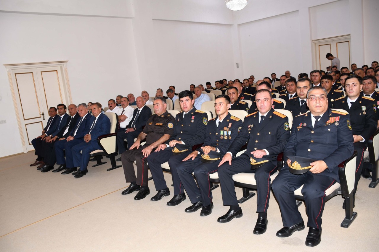 Ağdamda Polis Gününə həsr olunmuş tədbir keçirilib - FOTOLAR