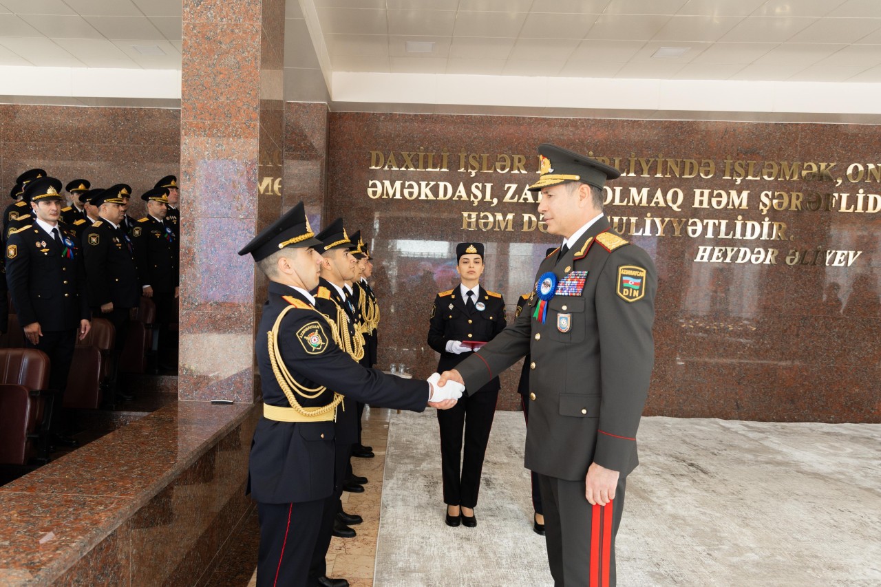 Polis Akademiyasında təntənəli buraxılış mərasimi keçirildi - VİDEO+FOTOLAR
