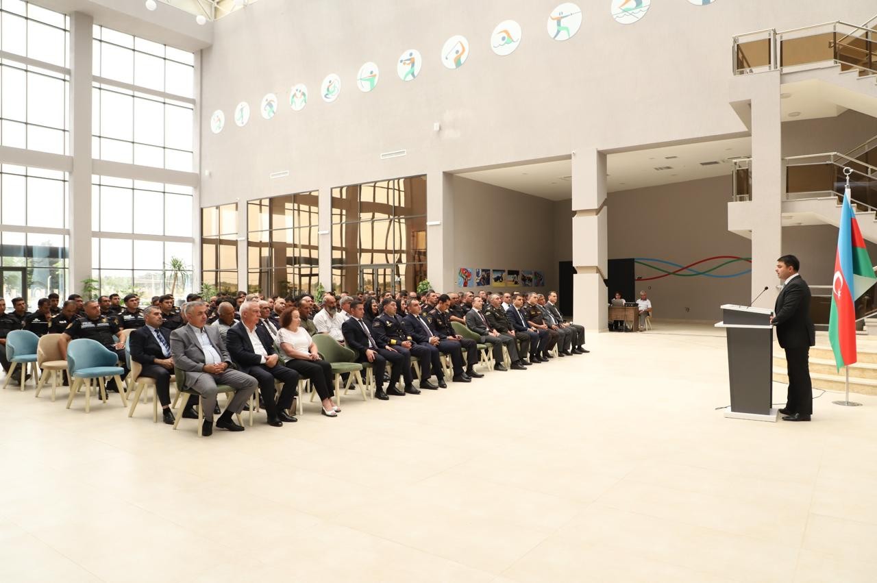 Neftçalada Polis işçilərinin peşə bayramı qeyd olunub - FOTOLAR