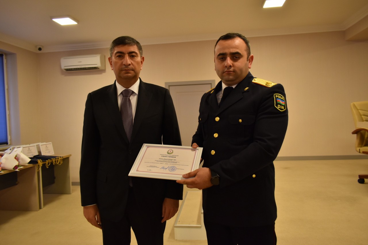 Yasamal rayonunda Polis Günü qeyd edilib - FOTOLAR