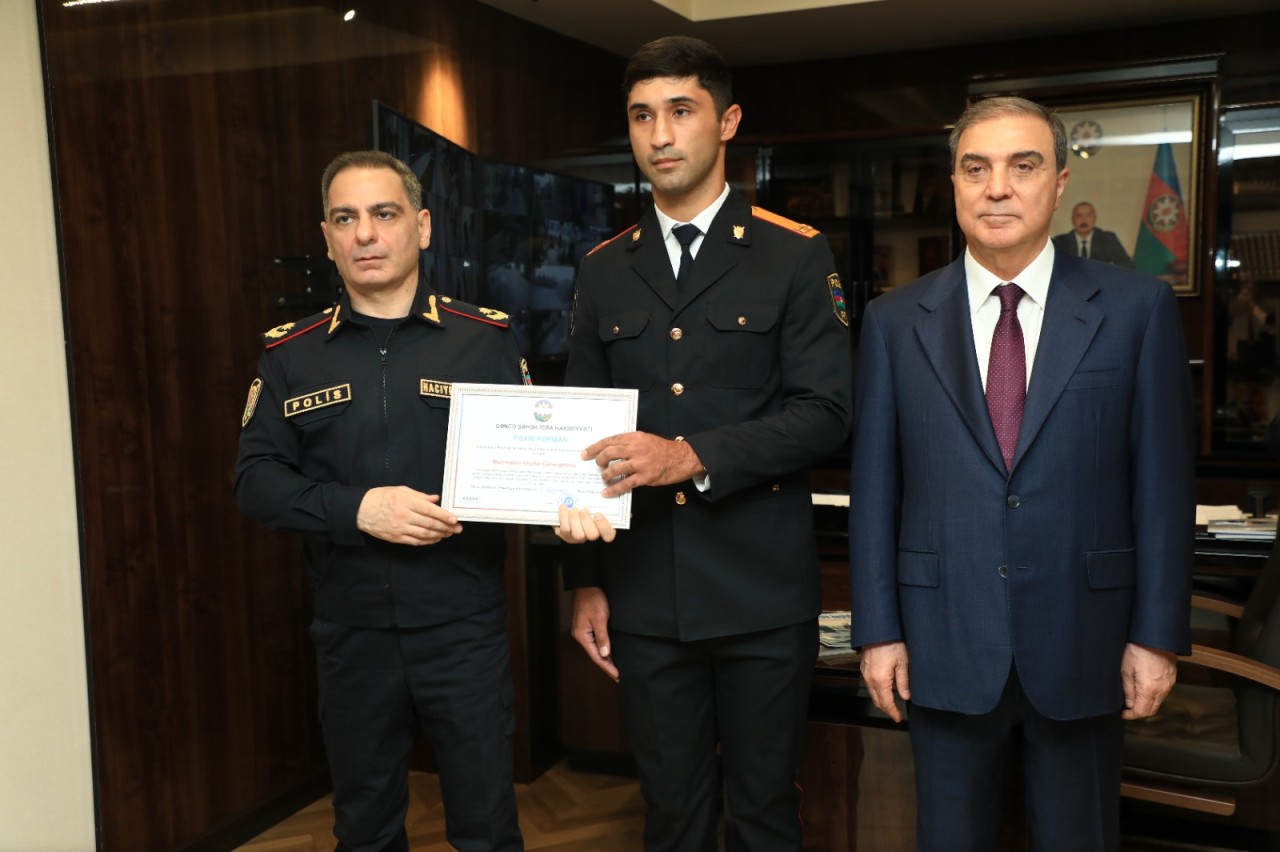 Gəncədə Polis Günü qeyd olundu - FOTOLAR