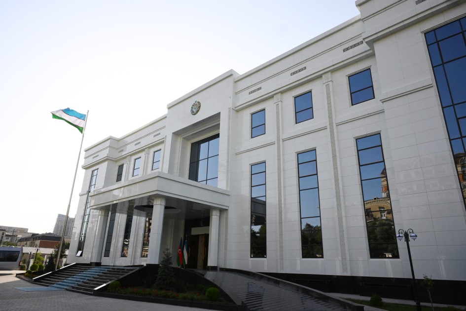 Özbəkistan səfirliyinin Bakıda yeni binası açıldı - YENİLƏNİB (FOTOLAR)