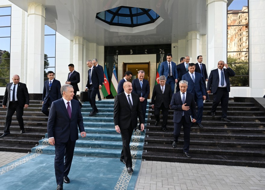 Özbəkistan səfirliyinin Bakıda yeni binası açıldı - YENİLƏNİB (FOTOLAR)